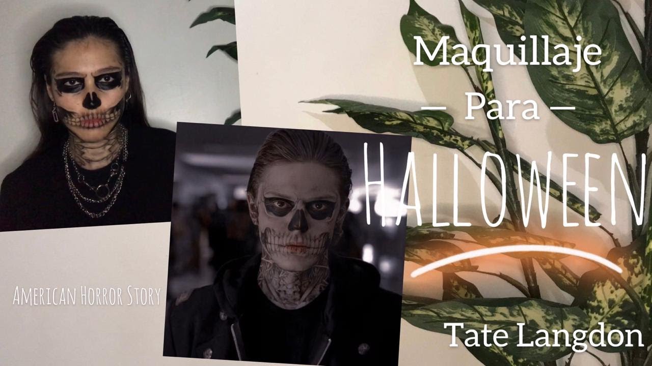 MAQUILLAJE PARA HALLOWEEN | Tate Langdon - American Horror Story