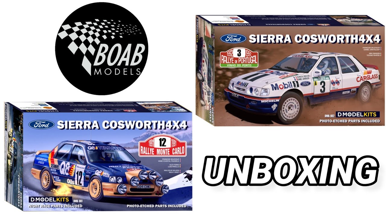 Ford Sierra Cosworth 4x4 - Unboxing the 1/24 Rally kit - 1992 Portugal - 1991 Monte Carlo