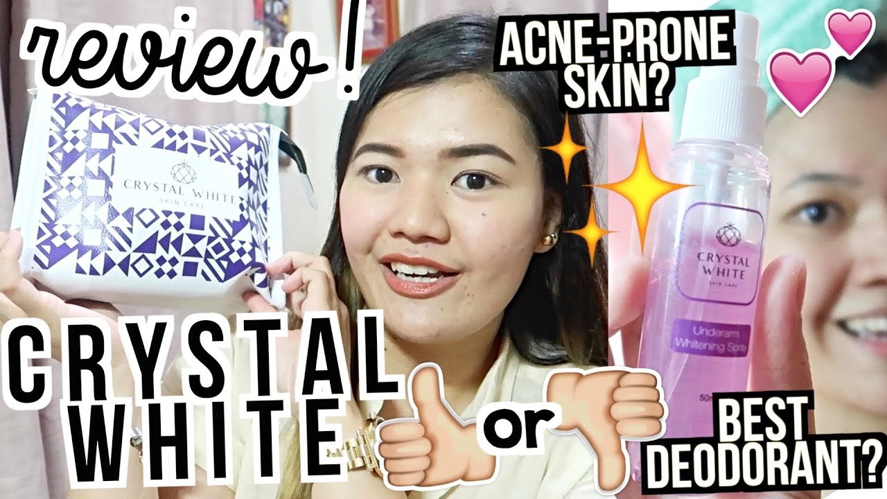 CRYSTAL WHITE REVIEW: Murang Skin Care, Pwede sa ACNE-PRONE? ✨💜 makeupbykarlamisa