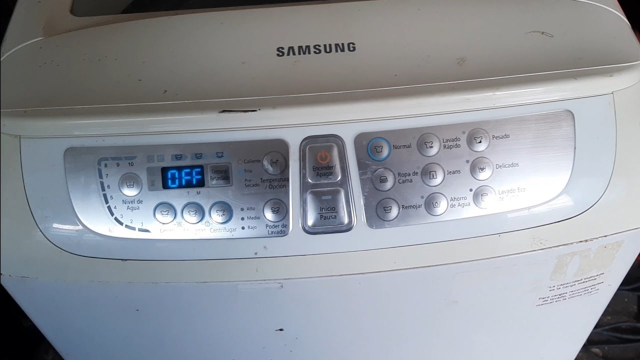 Como reparar lavadora samsung error UE fasil
