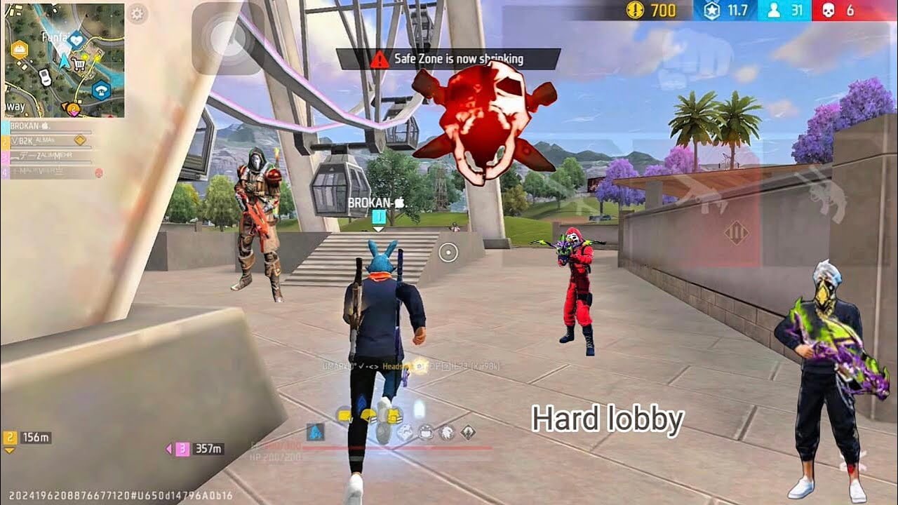 Free fire solo vs squad 1vs 4 
