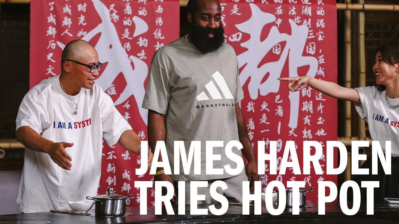 James Harden Tries Hotpot