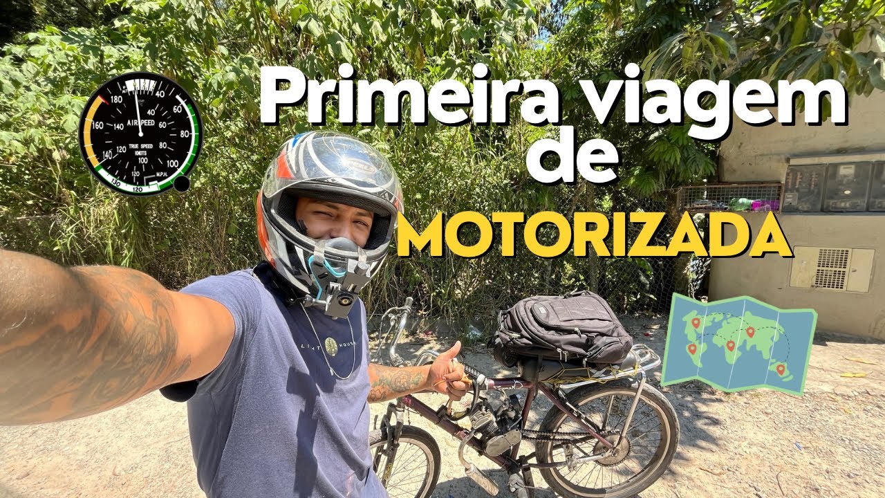 PRIMEIRA VIAGEM DE BICICLETA MOTORIZADA// PARTE 1