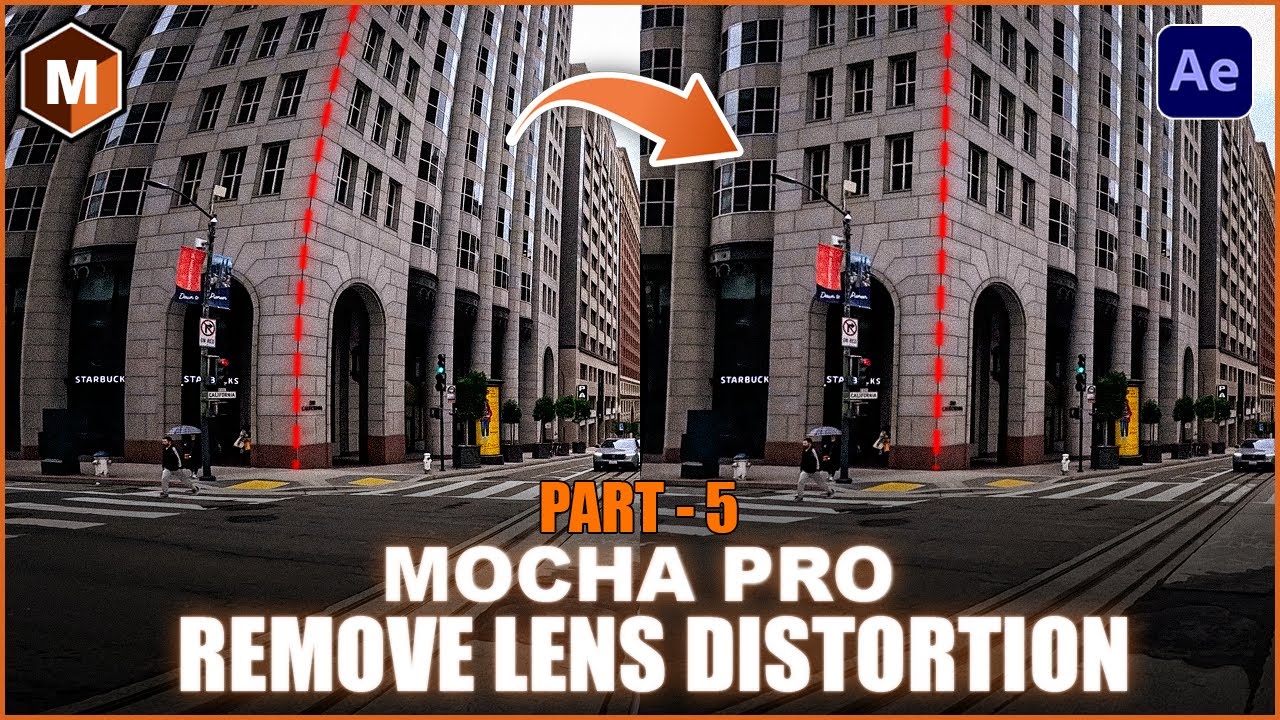 Remove Lens Distortion in After Effects / Premiere using @BorisFXco Mocha Pro | MPRO Series PART 5