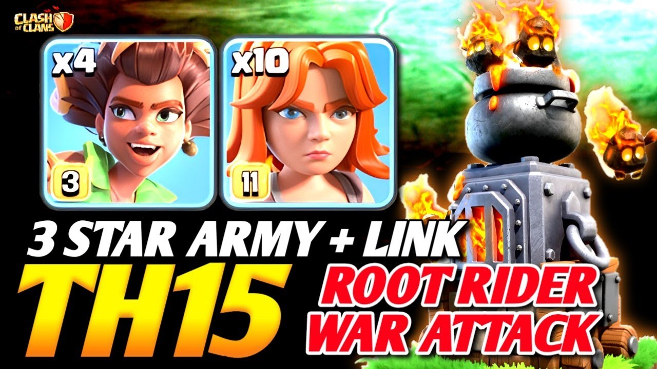 TH15 Root Rider & Valkyrie Strategy! 🪵🪓 3-Star Any Base (Clash of Clans) 