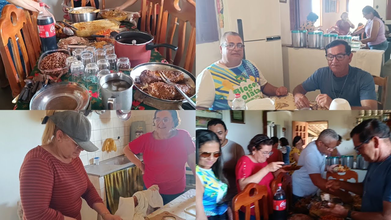 NO MEU ANIVERSÁRIO CONVIDEI ESTA TURMA PARA UM ALMOÇO E BOTARAM A MÃO NA MASSA