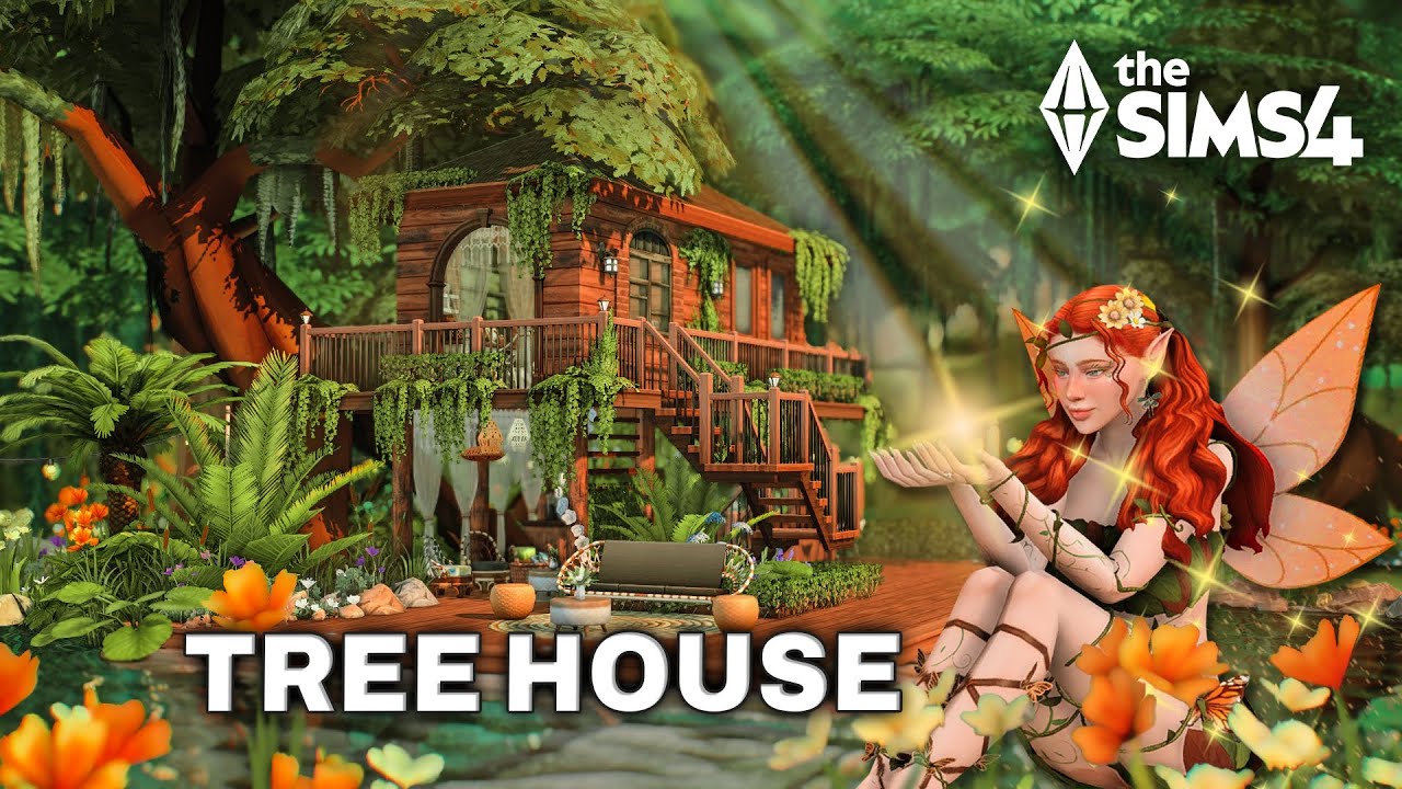 Rumah Pohon buat tempat tinggal Seorang Fairy 🧚🏻‍♀️✨ | The Sims 4 Speed Build Indonesia