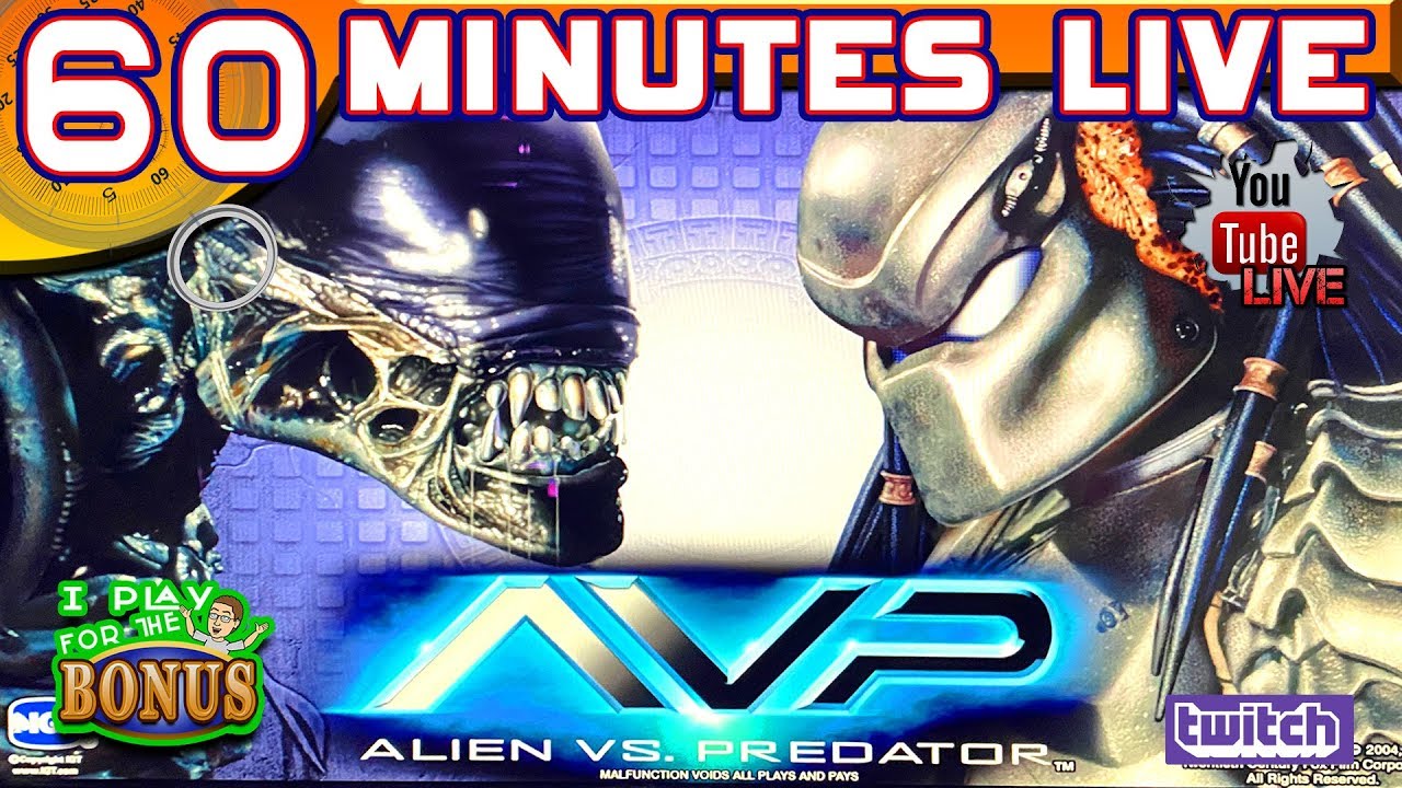 🔴 60 MINUTES LIVE ★ ALIEN VS. PREDATOR ➜ NEW SLOT GAME!