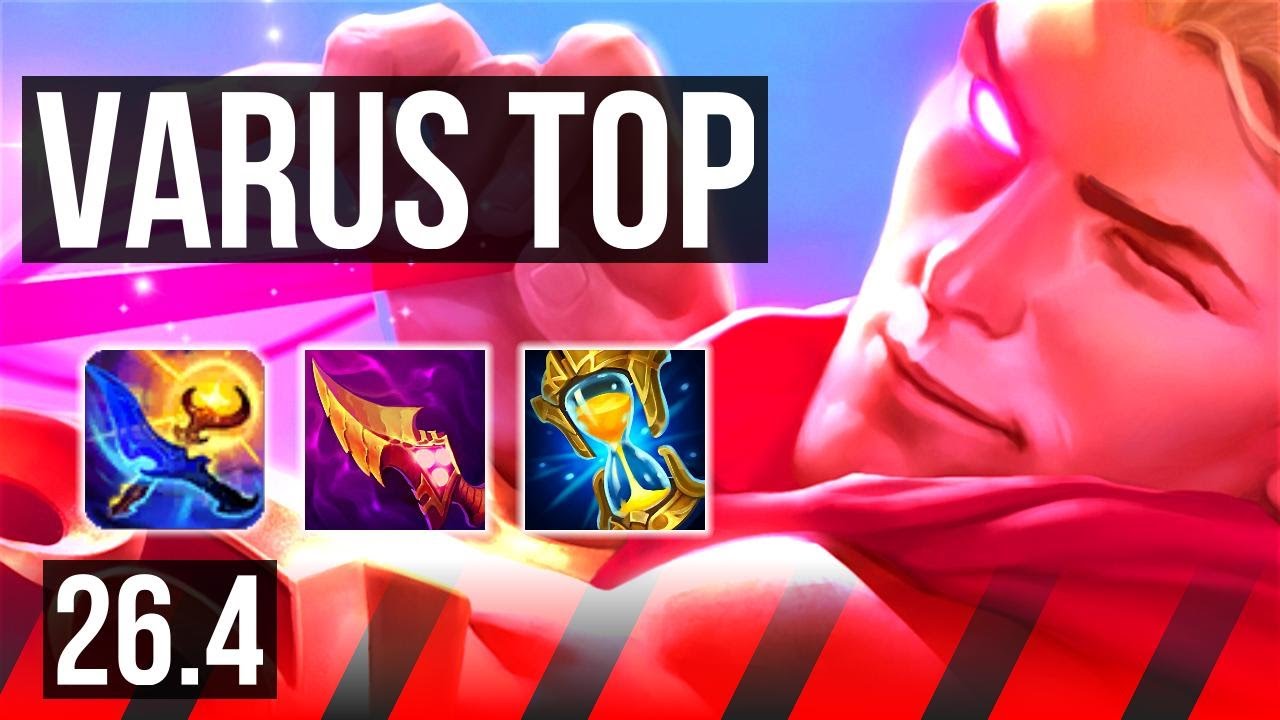 VARUS vs ZAAHEN (TOP) | 5k gold comeback, Good KDA: 9/3/12 | KR Challenger | 26.4