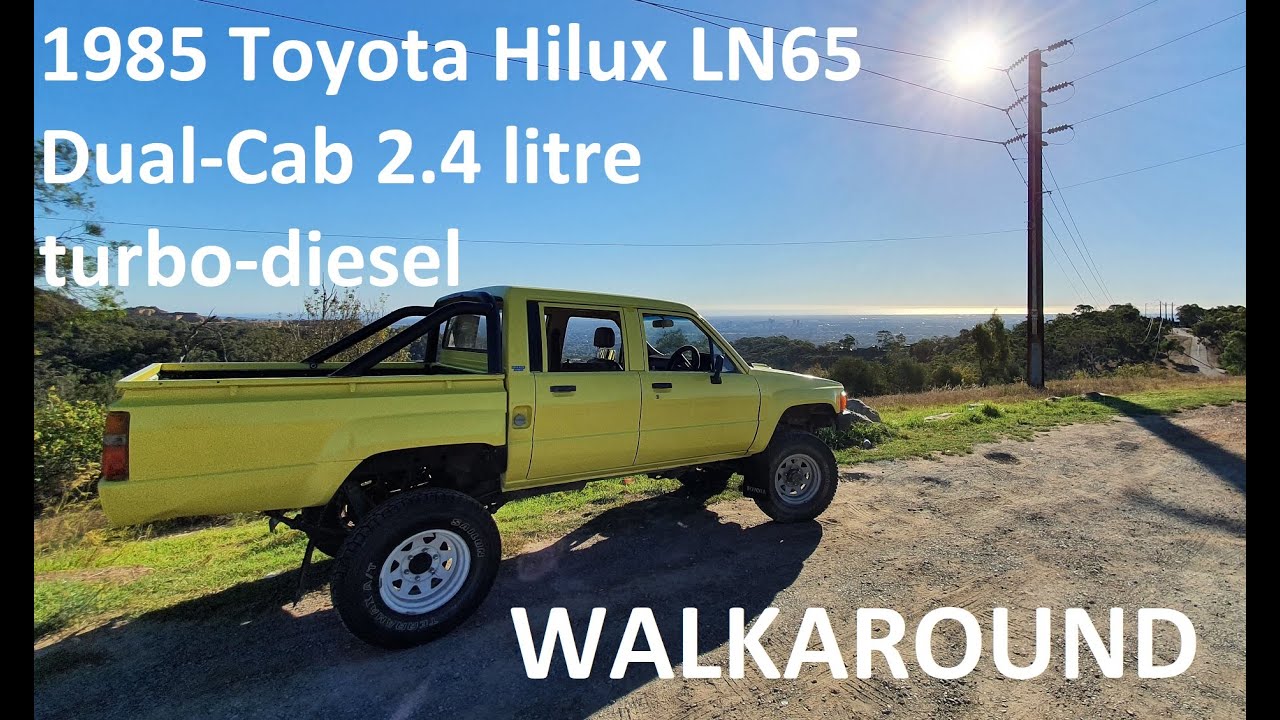 Walkaround Toyota Hilux 1985 LN65 2LT 2.4 litre turbo diesel dual cab