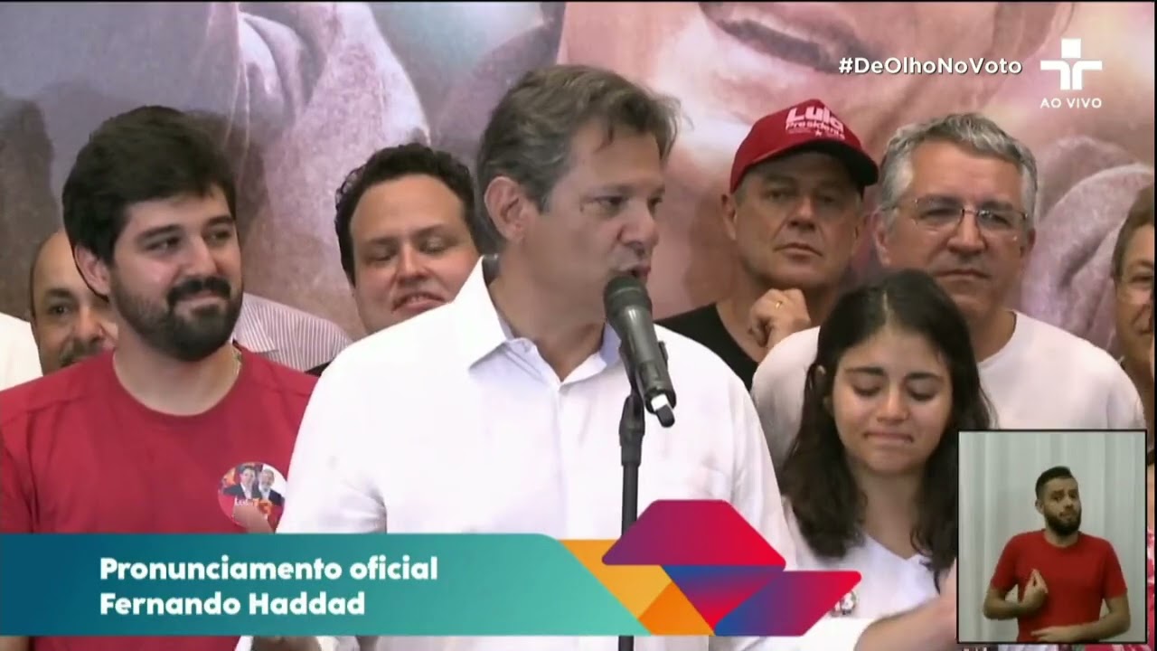Fernando Haddad (PT) fala após perder eleição para governo do Estado de São Paulo