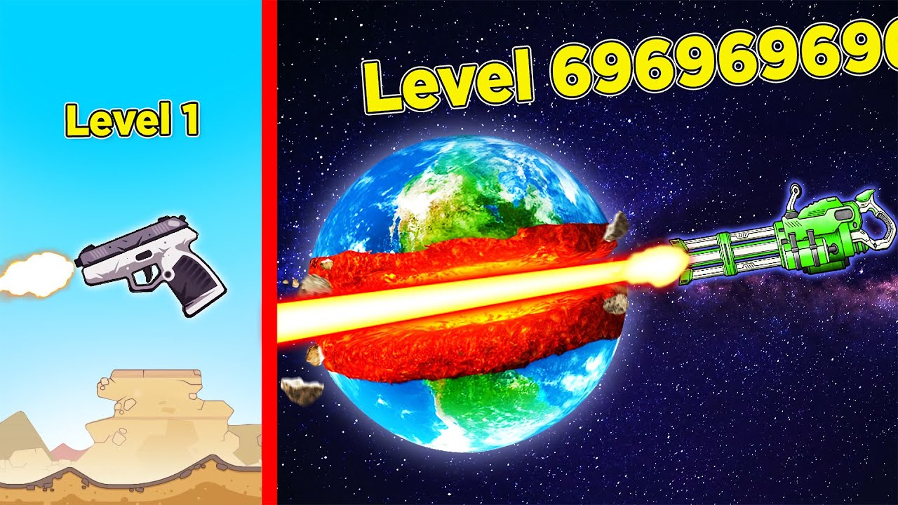 Upgrading 9,274,748 times to unlock the ultimate gun