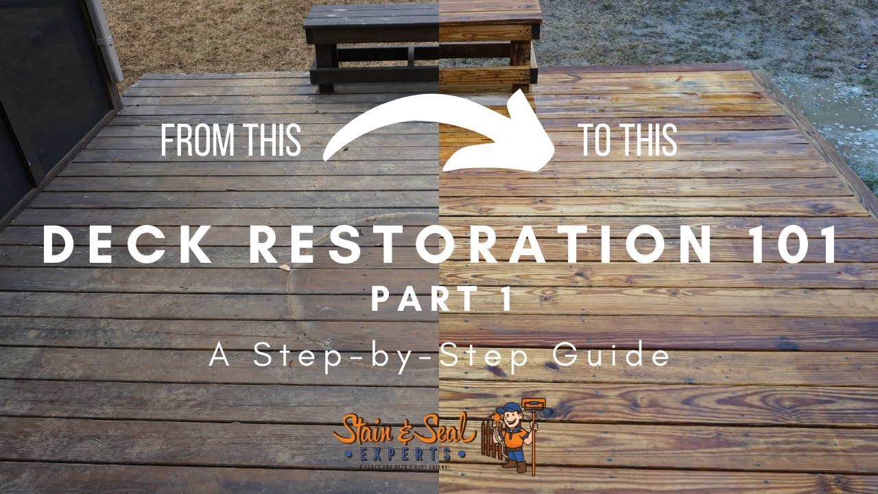 Deck Restoration 101- Part 1: A Step-by-Step Guide to Stripping Stain