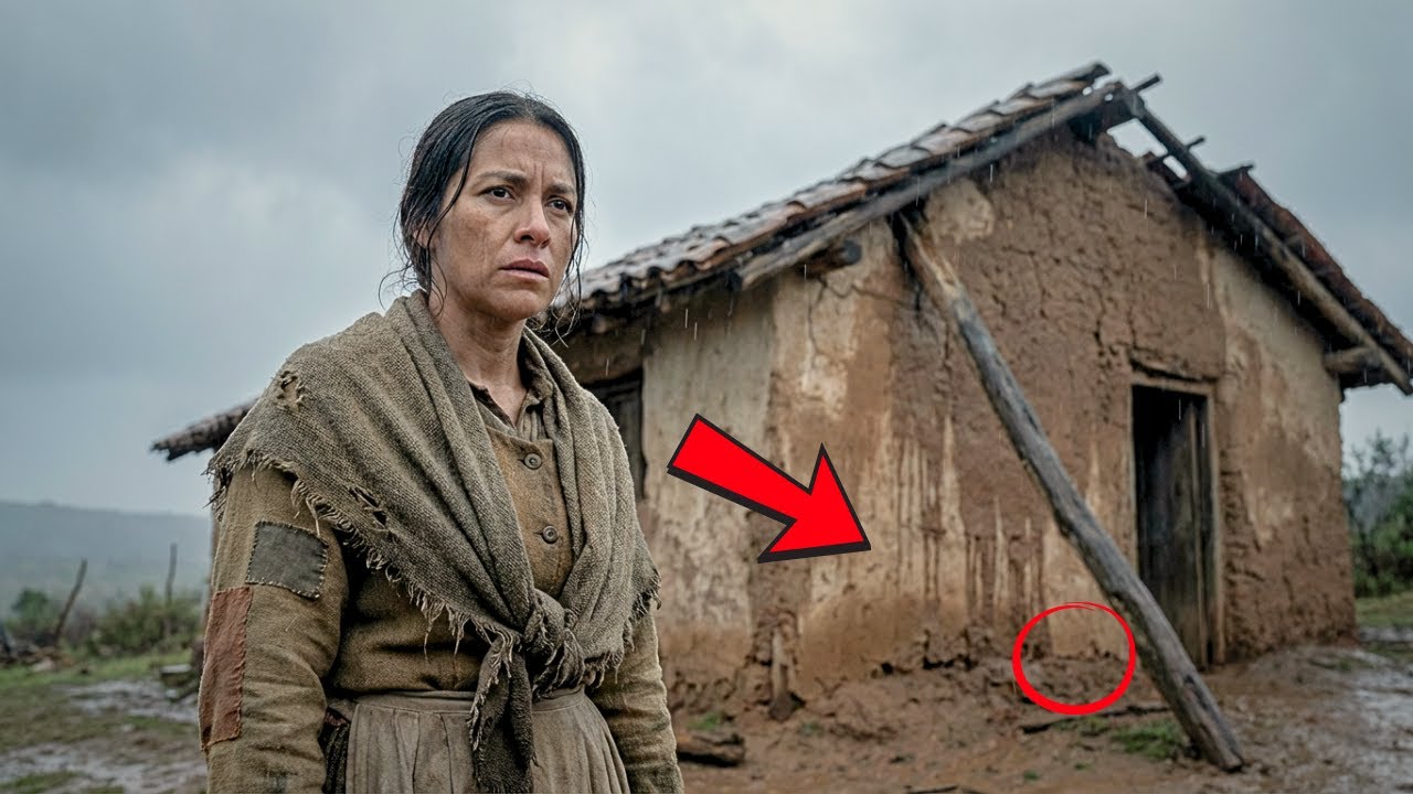 A la viuda su familia dejó una casa de adobe que se derretía — pero la tormenta reveló lo oculto más