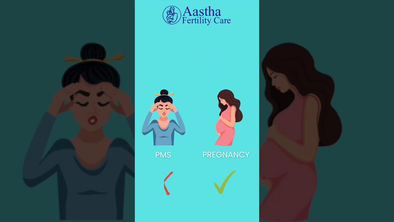 People often get confused between the signs of PMS and Pregnancy! #shorts #viral