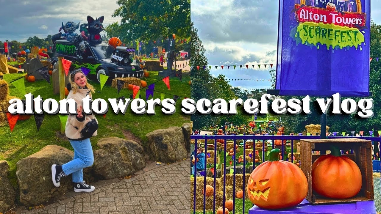 Alton Towers SCAREFEST Vlog 2025