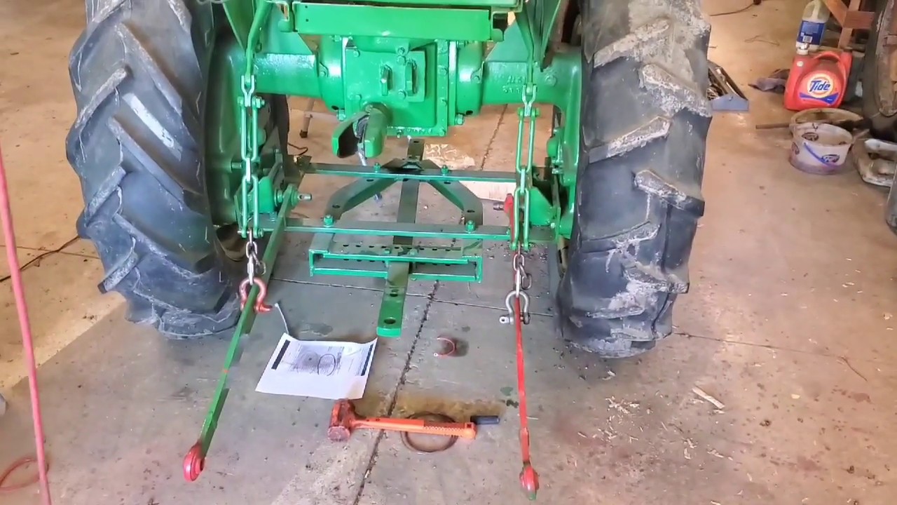 John Deere M: wiring lights, fixing grill, and 3 point hitch conversion