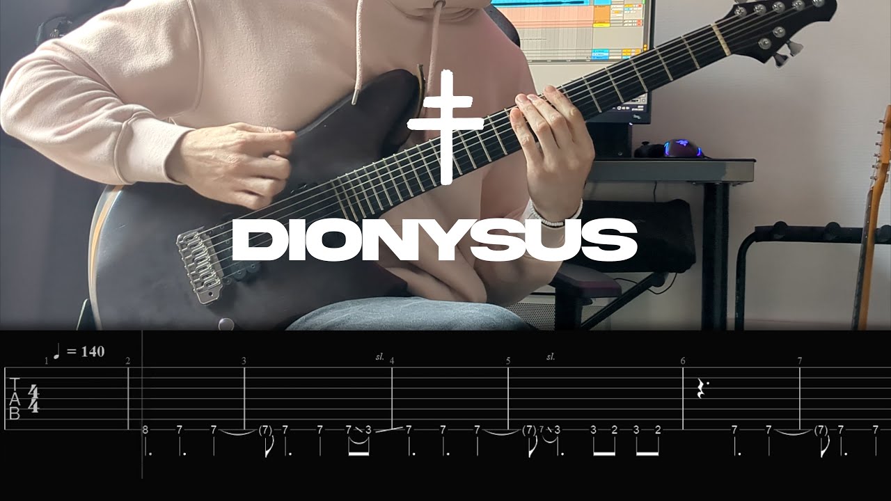 PRESIDENT - Dionysus ( Guitar Cover w/TABS On Screen )