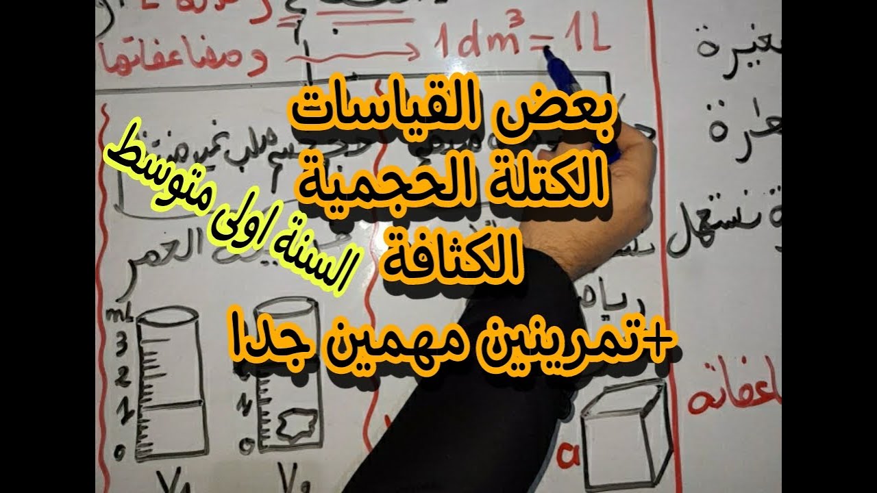 المادة وتحولاتها للسنة اولى متوسط بشرح مبسط جدا