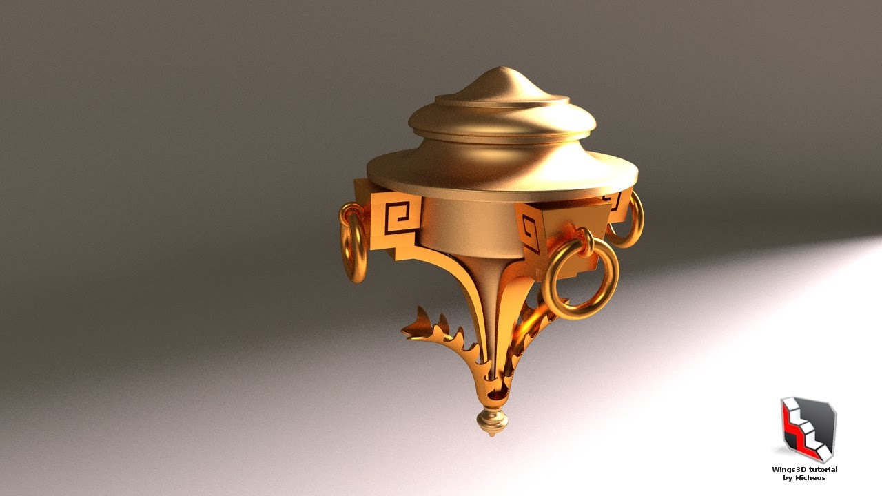 Wings3d: Peter Stammbach﻿'s Ornament Shape [Luxology Modo]