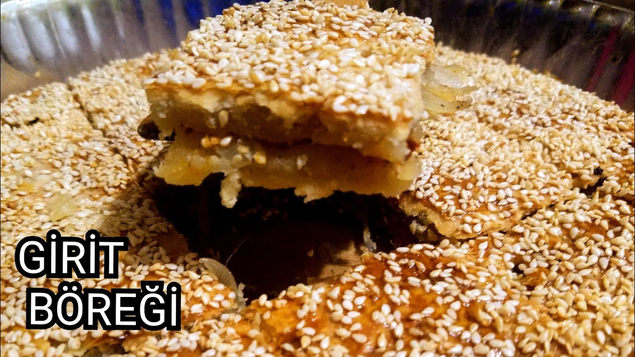 SOĞANLI SUSAMLI  GİRİT BÖREĞİ /HAKİKİ GİRİT BÖREĞİ TARİFİ