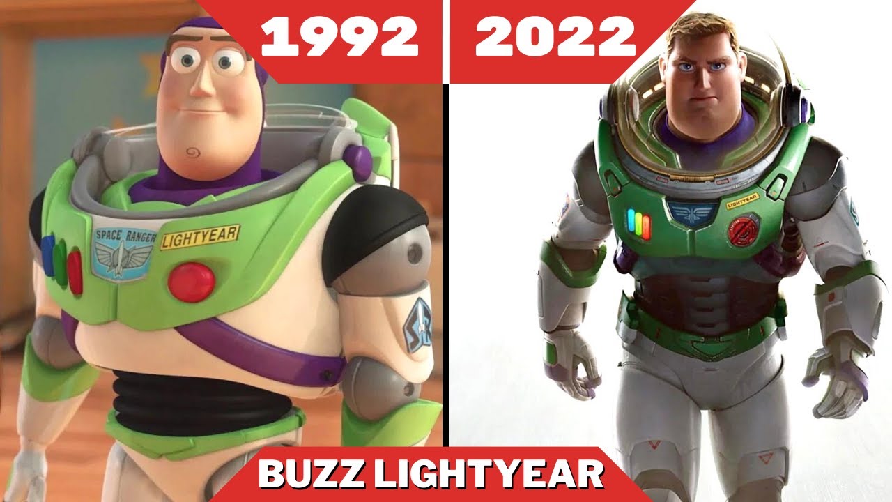 Evolution of Buzz Lightyear 1992 - 2022 (Toy Story) -Chris Evans