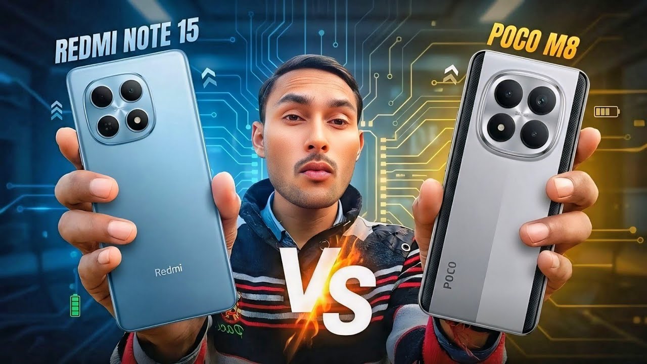 Redmi Note 15 vs Poco M8 Comparison 🔥 | Best Smartphone Under ₹20000