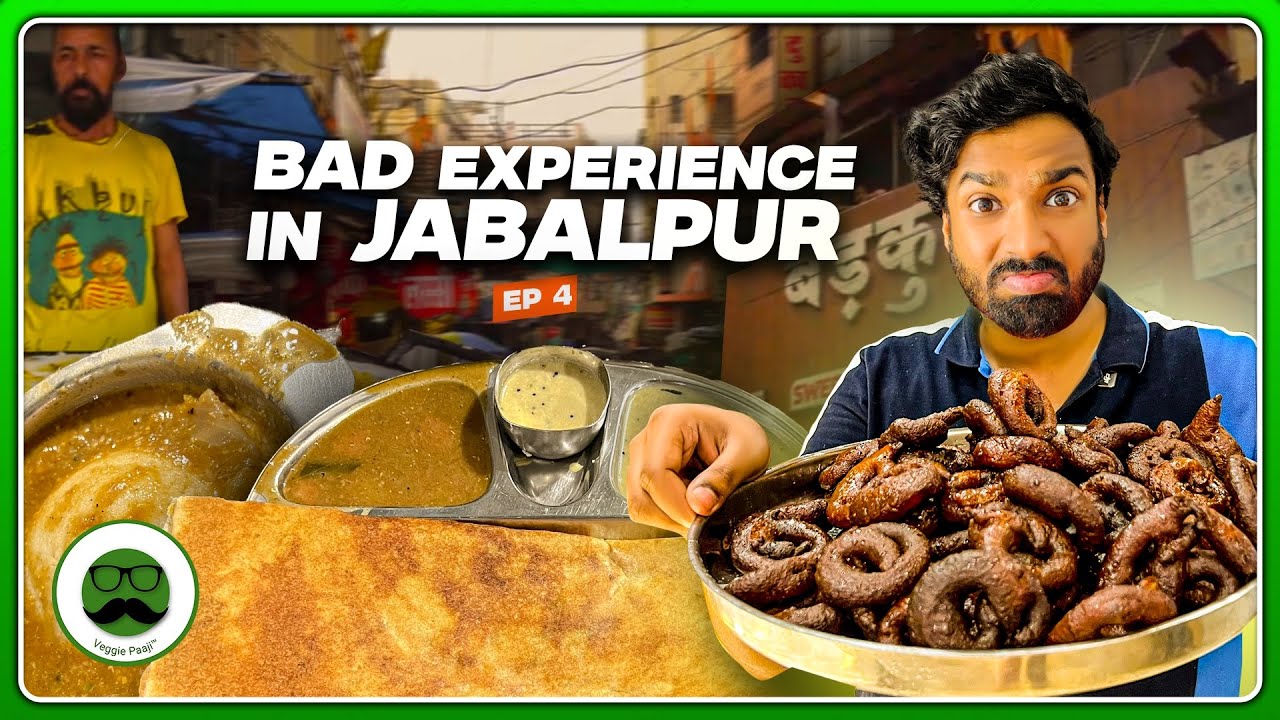 Huge Dosa at Bamchak & My Bad Experience in Jabalpur with Badkul Khoya Jalebi | Veggie Paaji