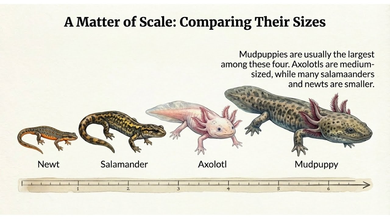 Salamander vs Newt vs Axolotl vs Mudpuppy | What’s the Difference?