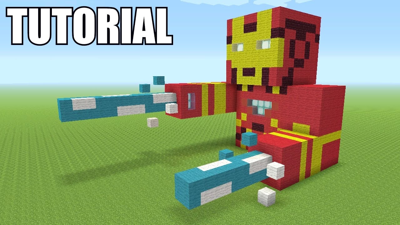Minecraft Tutorial: How To Make A Iron Man (Civil War)!! Survival House (ASH#47)
