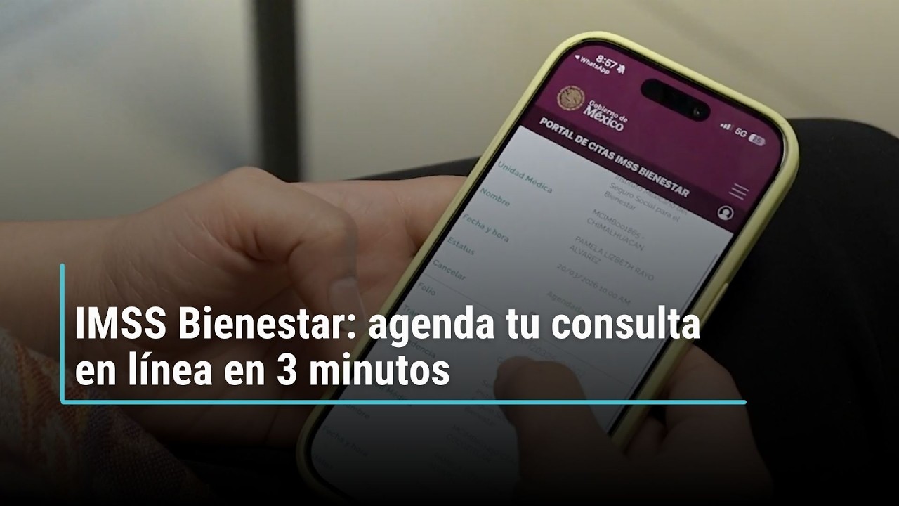 Tu cita, en tres minutos en IMSS Bienestar