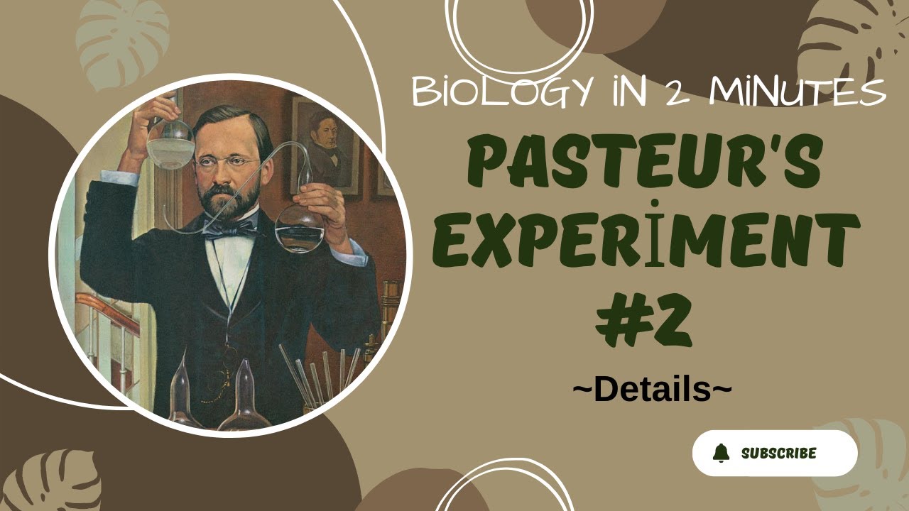 [BIOLOGY in 2-minutes] Pasteur's experiment ~Details~