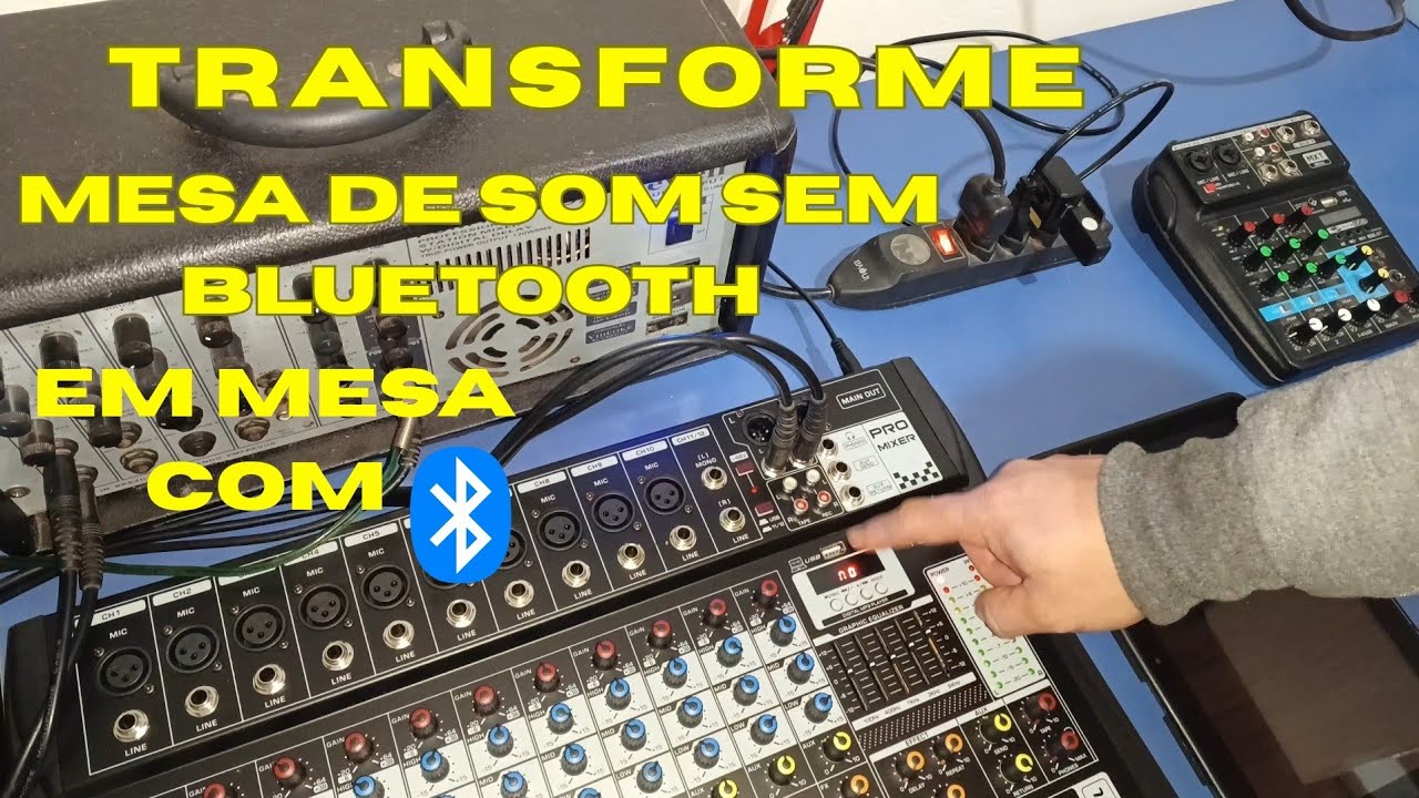 Como transformar qualquer mesa de som em mesa com receptor Bluetooth