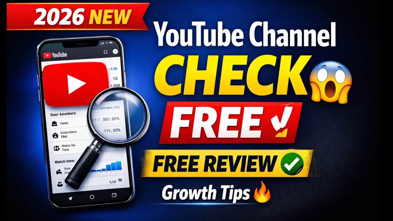 Free youtube channel check ✅ Review guide 