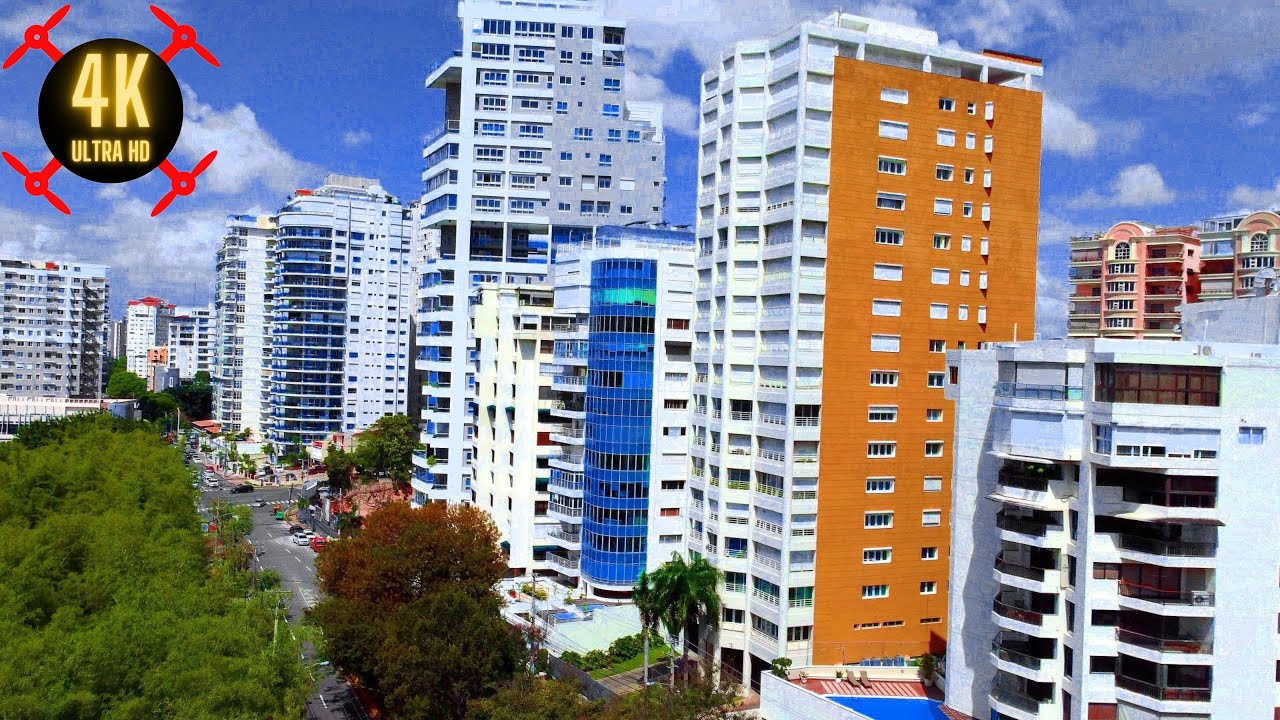 La Esperilla: A Wealthy Zone in Santo Domingo, Drone Aerial Footage in 4K Ultra HD