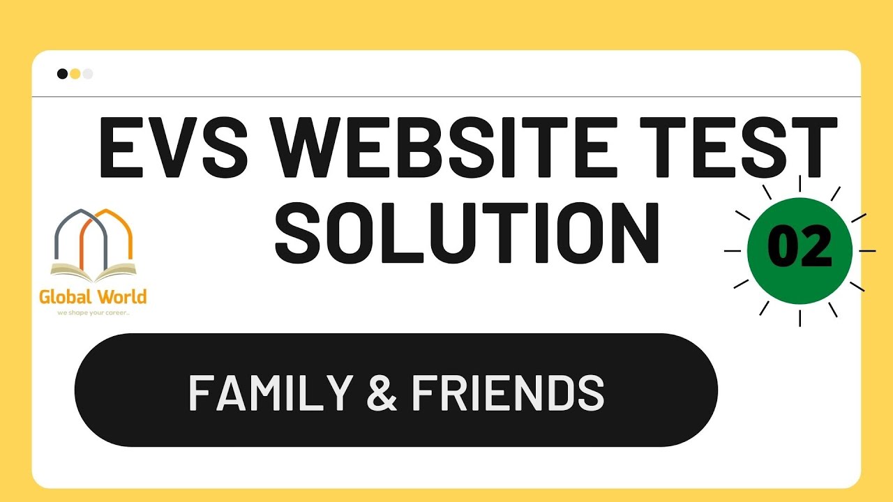 EVS WEBSITE TEST SOLUTION