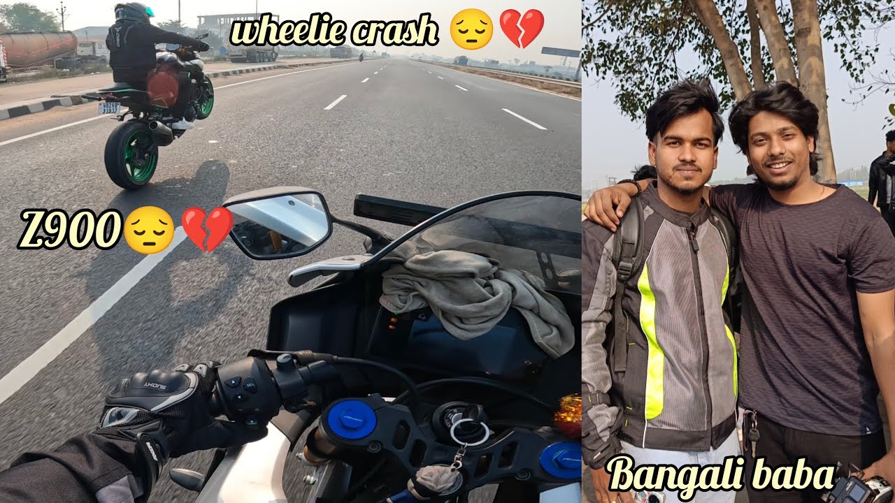 26 January ride | z900 wheelie 💔 | meet with @BengaliBABA0 ♥️