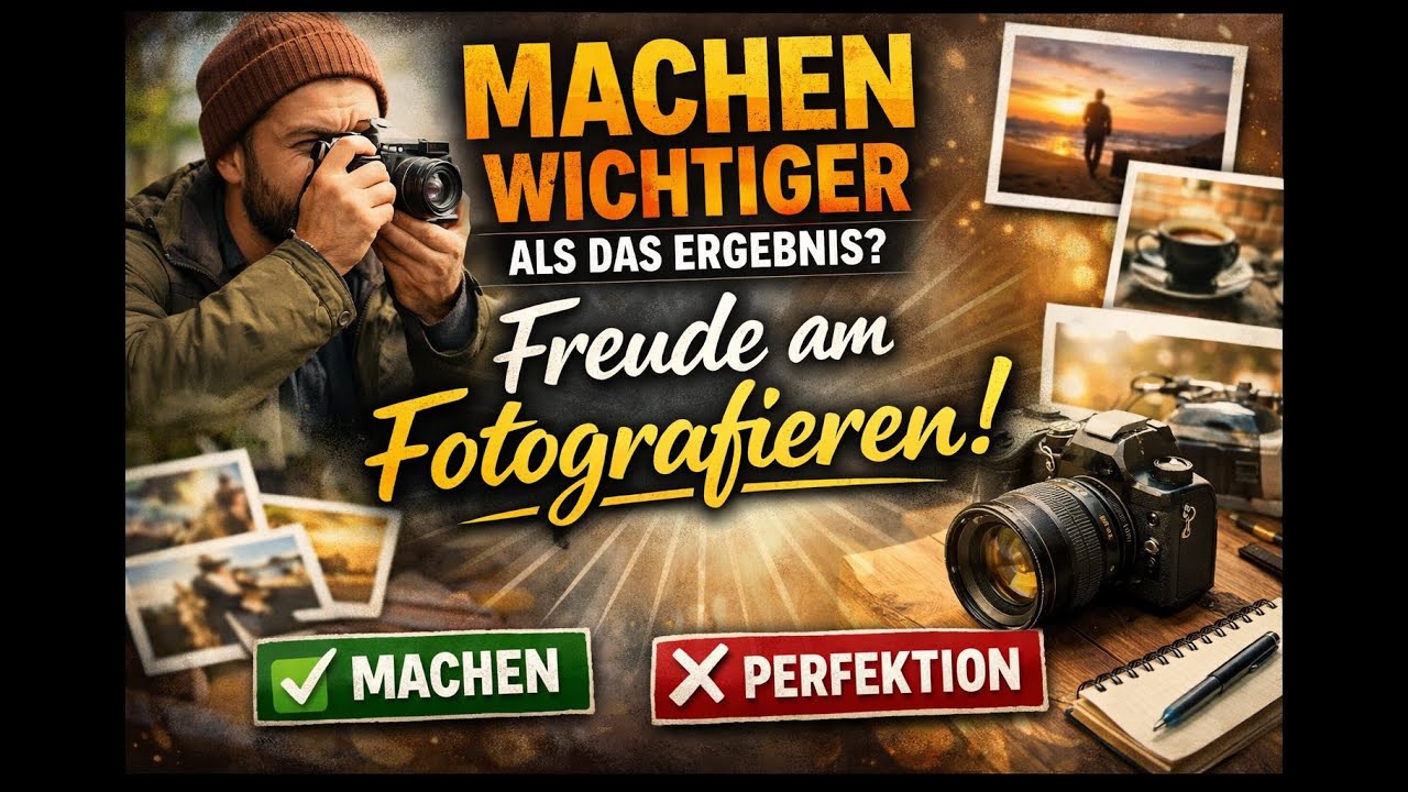 Warum das Machen wichtiger ist als das Ergebnis – Ein Plädoyer für die Freude am Fotografieren 😘📸