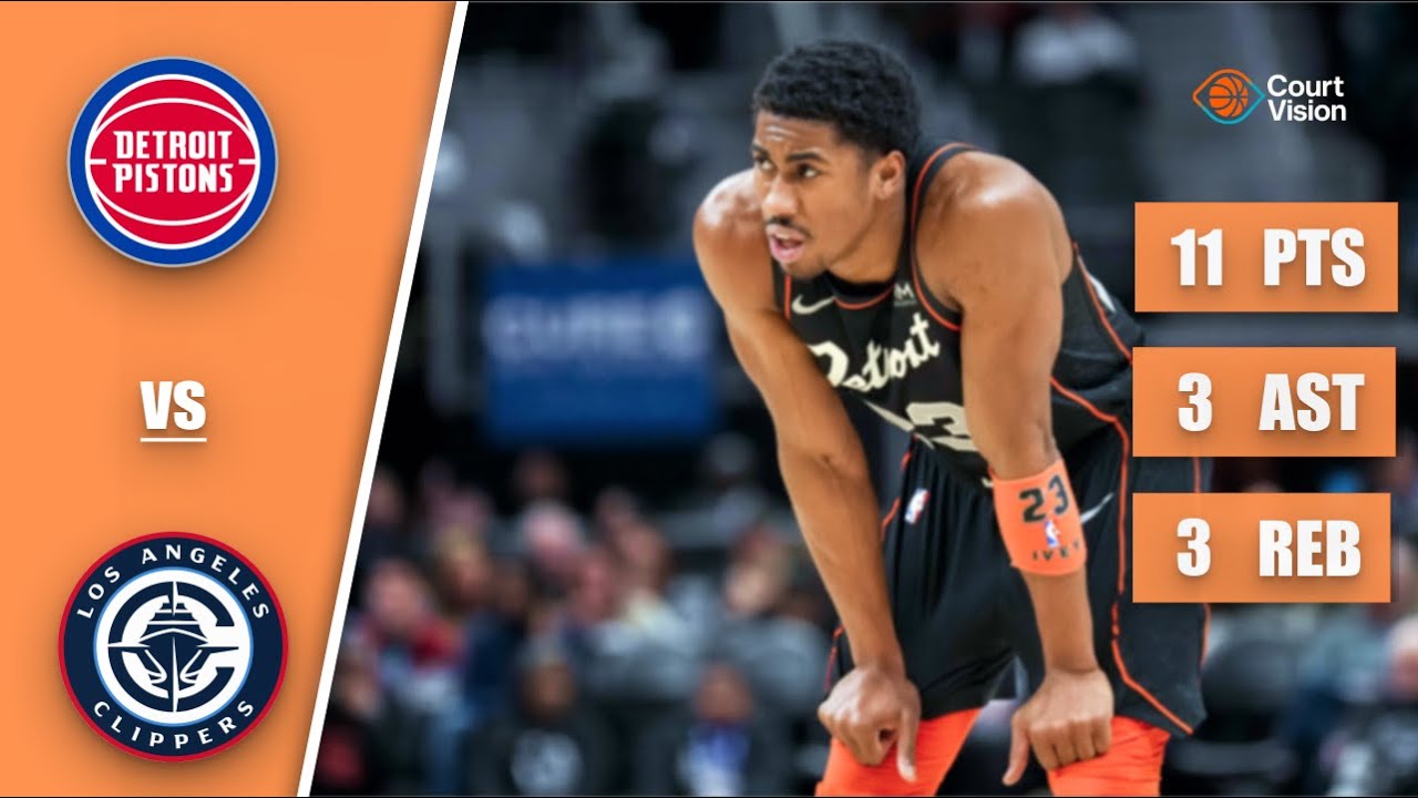 Jaden Ivey - 11 Points, 3 Assists, 3 Rebounds vs Clippers - 2025-26 Regular Season