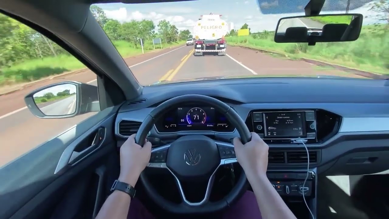 CONSUMO NA ESTRADA DO VOLKSWAGEN T-CROSS 1.0 TSI, SERÁ QUE BEBE MUITO? 🤔🤔 - 52 MINUTOS DE ESTRADA 🔥🔥