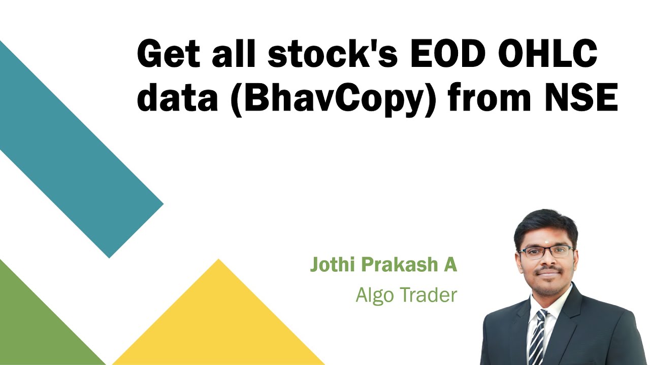 Get all stock's EOD OHLC data (BhavCopy) from NSE