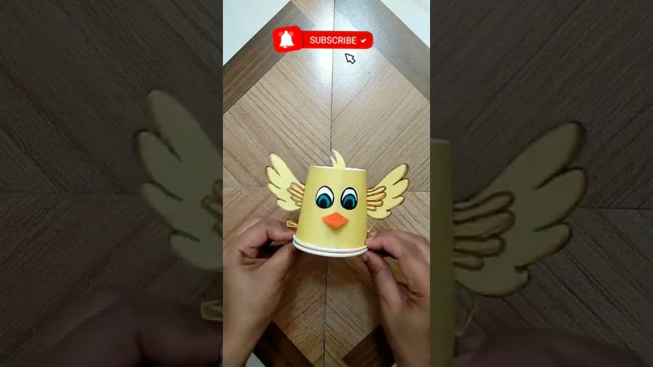 Running Bird Making With Waste Disposable Cup #diy #WastUseBest #disposablecupcraft