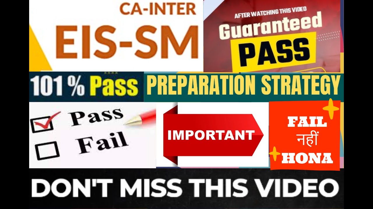 How To Score 60+ in EIS SM  lN LAST MOMENT  💁&zwj;♀️ | CA Inter Nov 22|