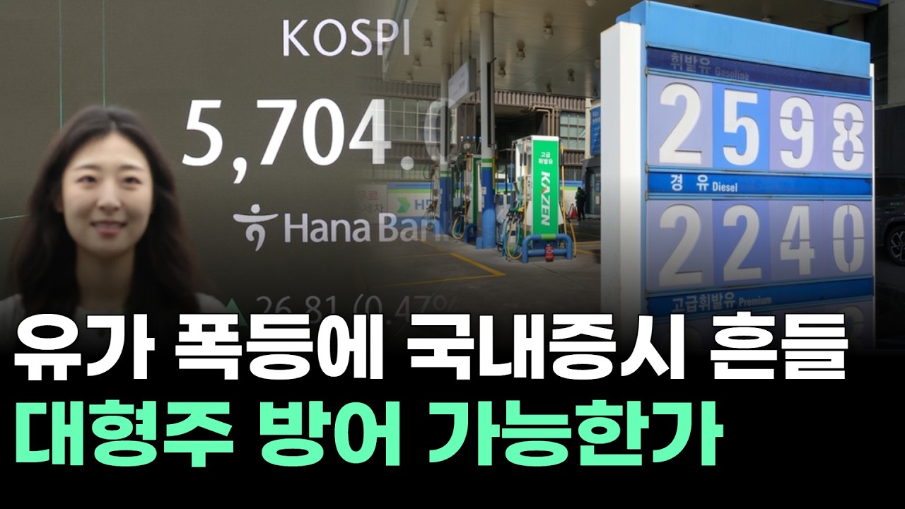 유가 폭등에 국내증시 흔들…대형주 방어 가능한가