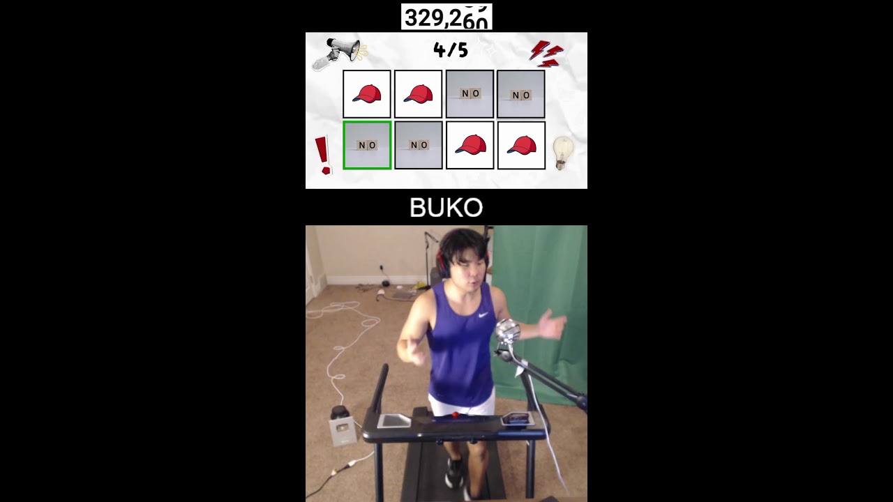 🔴Everytime I FAIL, My Treadmill Gets FASTER😭 BUKO