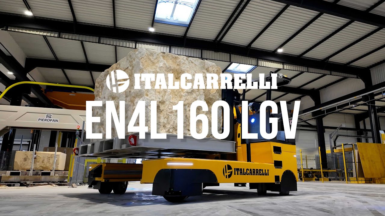 Italcarrelli EN4L160 LGV: Multidirectional AGV Side-Loader for efficient natural stone handling