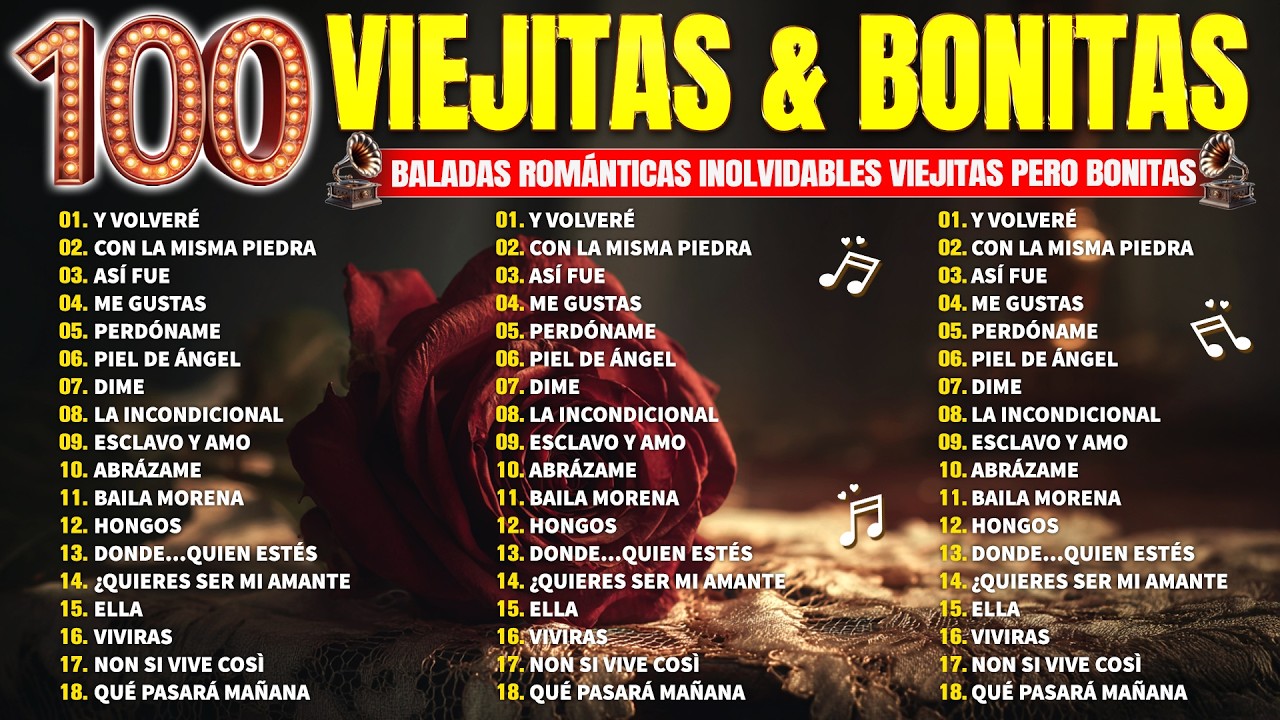 Baladas Románticas del Pasado para Recordar - Melodías del Ayer 70’s, 80’s y 90’s
