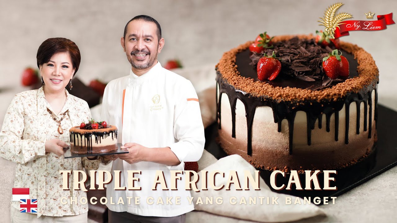 Lembut dan Moist!! Triple African Cake, Chocolate Cake ala Bakery, 100% enak dan nyoklat!!