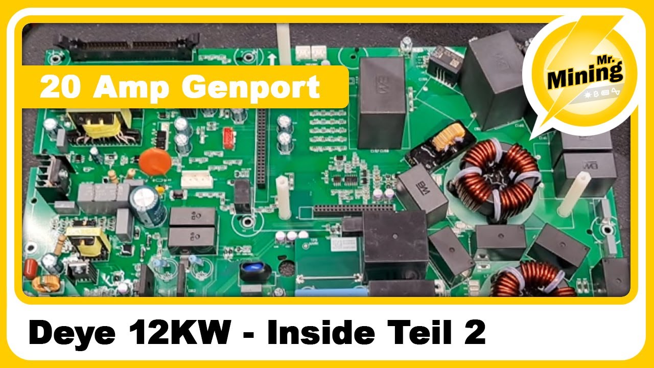 Achtung nur 20 Ampere auf den Genport geben! Deep Inside Deye Hybrid 12KW Inverter Teil 2 / Deutsch