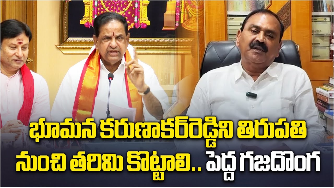 TTD Chairman BR Naidu Accused YSRCP Bhumana Karunakar Reddy for Engaging In Corruption